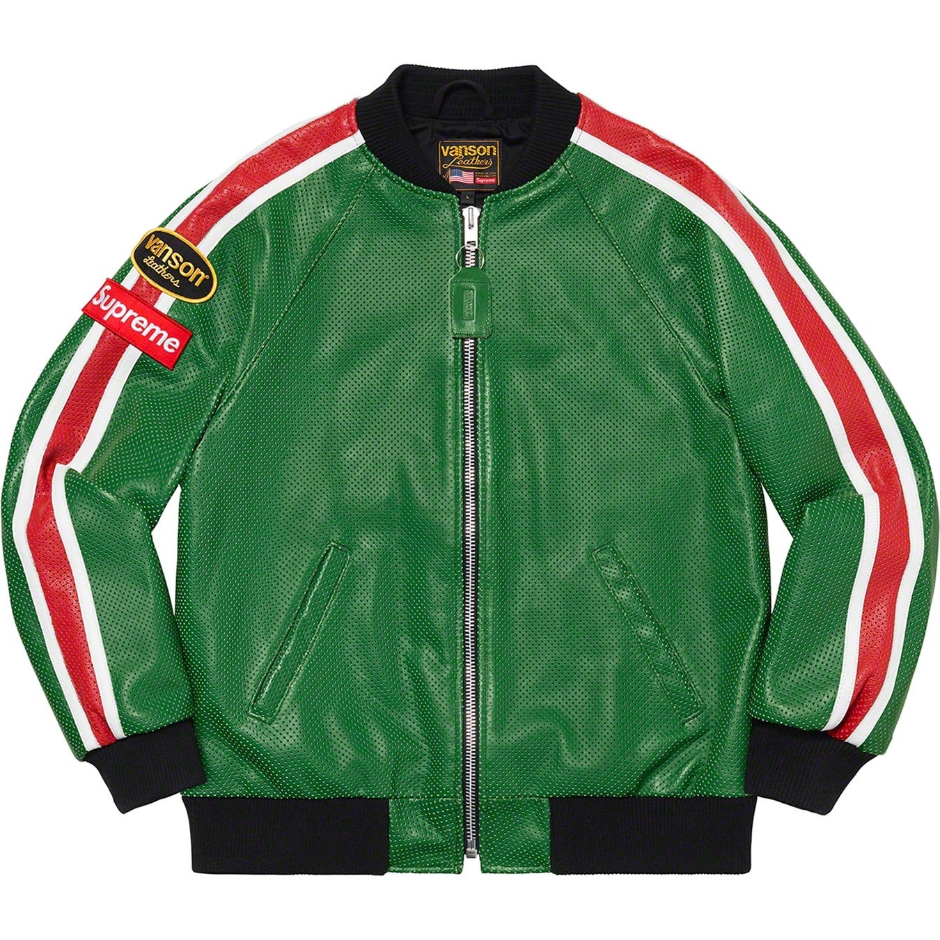 Supreme®/Vanson Leathers® Perforated Bomber Jacket view 15
